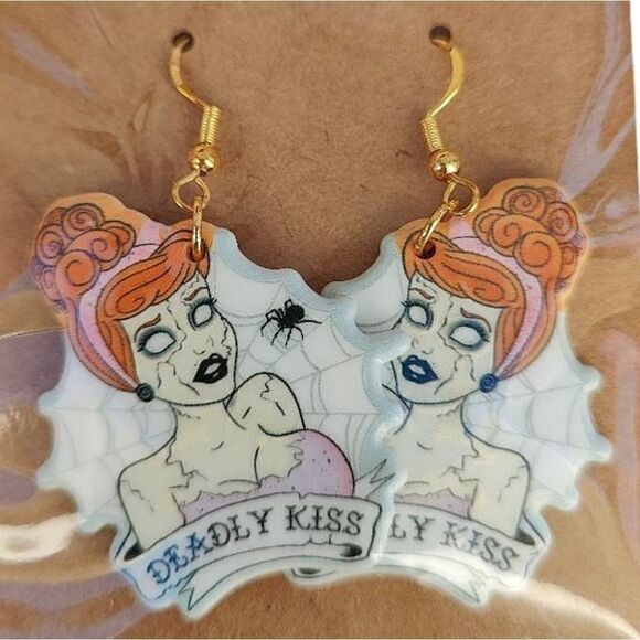 Disney Jewelry - Disney Zombie Princess Cinderella Dangle Earrings